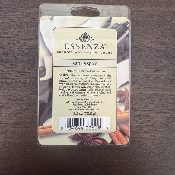 NEW 2 Essenza Scented Wax Warmer Cubes RARE Mandarin Chai Vanilla Spice Made USA - Picture 3 of 9